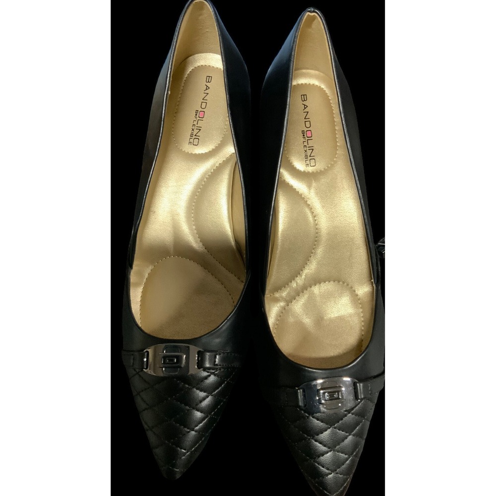 BANDOLINO B-FLEXIBLE BLACK LADIES PUMPS SZ 8.5 M